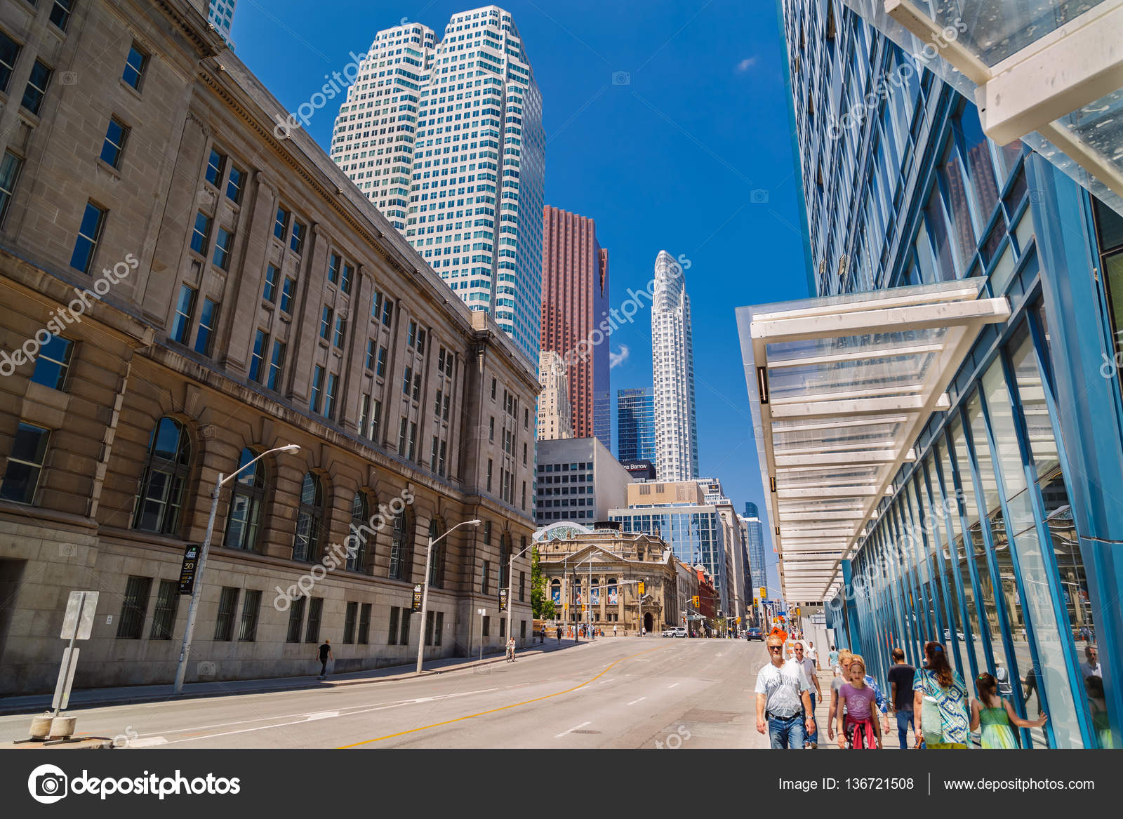 Beautiful Canada City People - Inviting Beautiful Toronto City Landscape View With Old Vintage Classic Buildings And People In Background Stock Editorial Photo C Vitaldrum 136721508