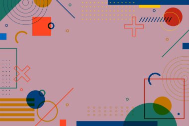 Geometrik modern arkaplan tasarımı pembe