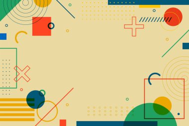 Geometrik modern arkaplan tasarımı sarı