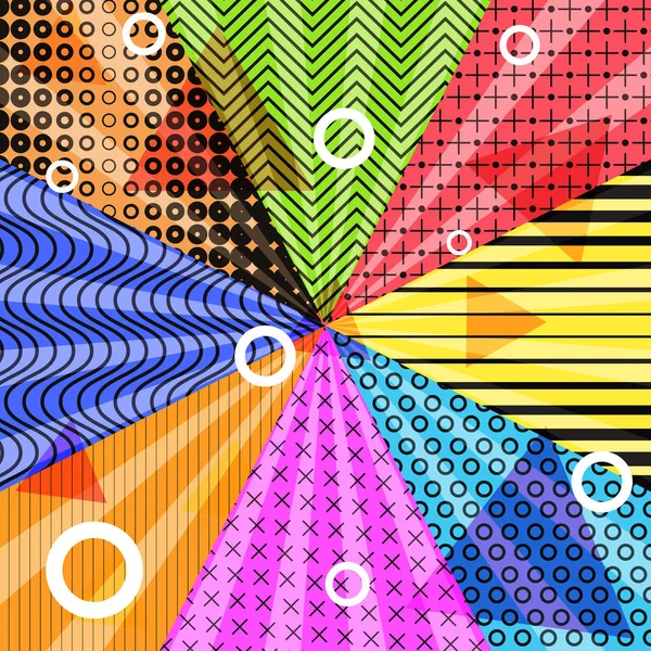 Geometrisches abstraktes Muster mit strukturierten Dreiecken. abstraktes Design Poster, Einband, Stoff, Karte. abstrakter Hintergrund für Dekorationstextilien, Verpackung, Packpapier. Tapete mit geometrischen Elementen — Stockvektor