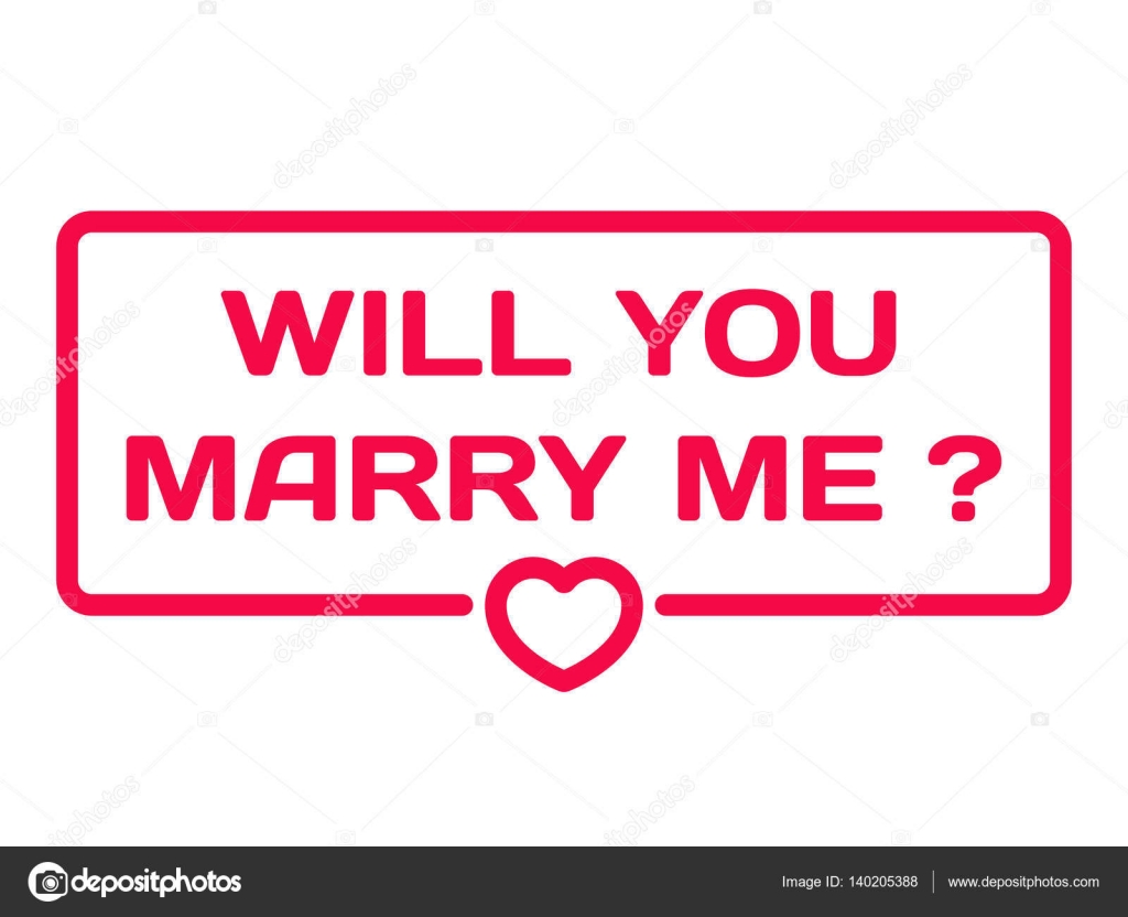 Will U Marry Me Quotes Will You Marry Me Badge With Heart Icon