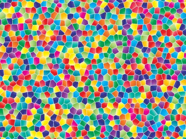 Renk doku, çok renkli mozaik vitray doymuş. Vektör çizim arka planı için iç tasarım, duvar kağıdı kağıda yazdırma