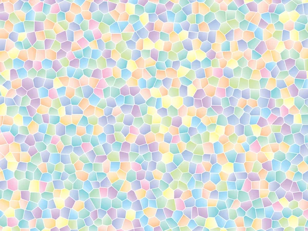Gentle, light stained glass texture, colorful mosaic. Vector illustration background for interior design, print on paper, wallpaper — Stock Vector