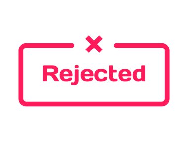 Beyaz arka plan üzerinde düz stil şablonu iletişim balonu reddetti. Mark ile olarak arsa çeşitli kelime için simge x. Damga teklifleri kartları, afiş, etiketleri, notlar, blog makale için için. Vektör