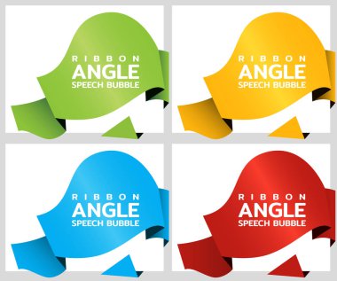 Yuvarlak şerit açı afiş. Katalog fiyat etiketi şablonu. Renkli çıkartmalar. Vektör