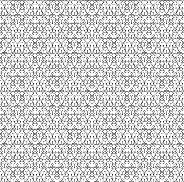Abstrakt geometrisk kub sömlösa mönster. Enkel minimalistisk grafisk design bakgrund, tyg prydnad. Vektorillustration — Stock vektor