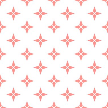 Yıldız ile kesintisiz geometrik desen. Vektör çizim