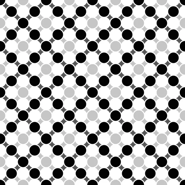 Patrón geométrico sin costuras de cuadrícula de círculos con niveles de emisión o sombras. Patrón de ilustración vectorial para tela y ropa. Vector — Vector de stock