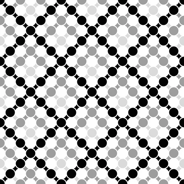 Patrón geométrico sin costuras de cuadrícula de círculos con niveles de emisión o sombras. Patrón de ilustración vectorial para tela y ropa. Vector — Archivo Imágenes Vectoriales