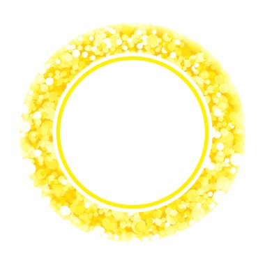 Altın, güneşli şık dairesel, parlayan beyaz arka plan üzerinde soyut afiş yuvarlak. Tasarım ve hamur metin şablonu. Parlak, komik, kartlar, etiketleri Etiketler. Vektör çizim