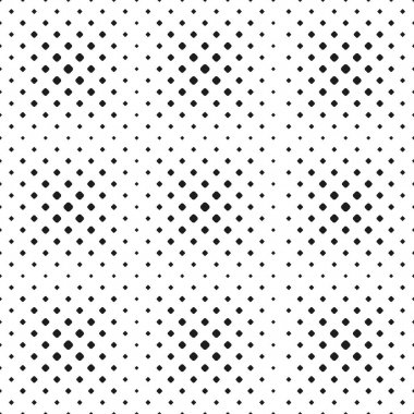 Sorunsuz yarı ton nokta desen beyaz arka plan üzerinde yuvarlak kareler. Kontrastlı noktalı resim arka plan. Vektör