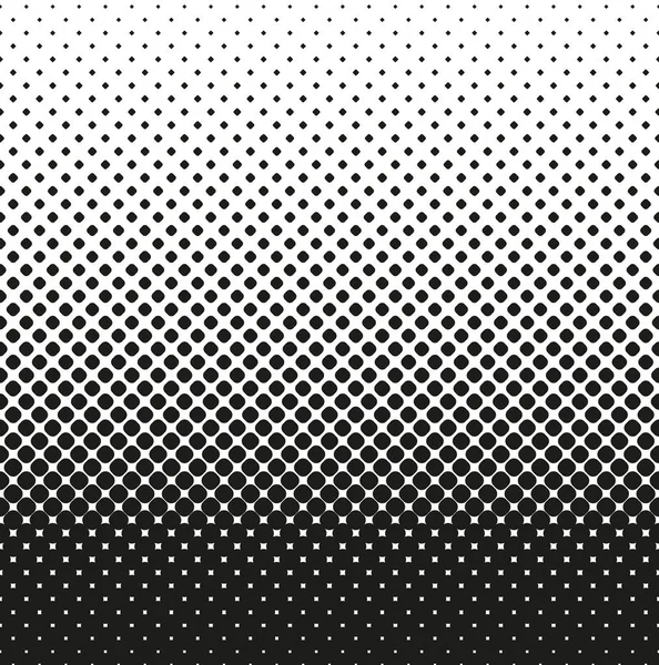 Yuvarlatılmış Kare Yatay sorunsuz yarı ton, beyaz arka plan üzerinde azalır. Kontrastlı noktalı resim arka plan. Vektör