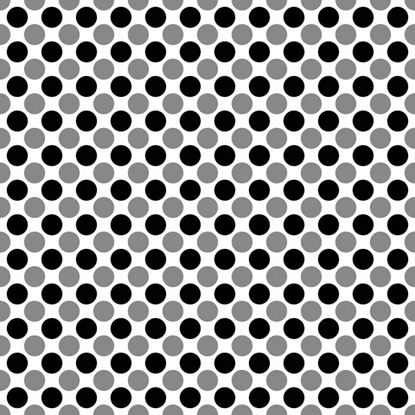 Бесшовный геометрический шахматный узор из кругов. Контрастный рисунок для ткани или одежды. Векторная иллюстрация — стоковый вектор
