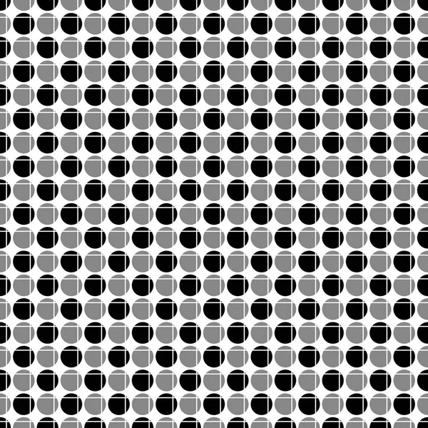 Diğer daireler satırlarının tabloya göre kestiği, soyut Dikişsiz desen. Basit siyah beyaz geometrik doku kumaş ya da giyim için. Vektör