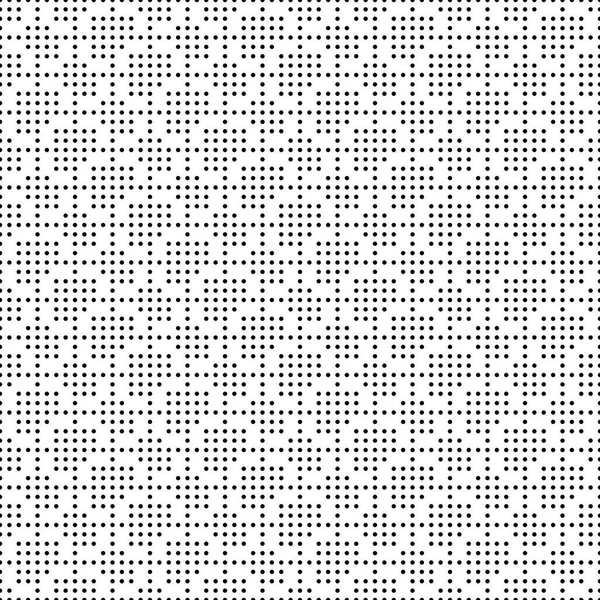 Sorunsuz tek renkli noktalar ızgara desen. Basit siyah beyaz geometrik doku kumaş ve giyim. Vektör çizim
