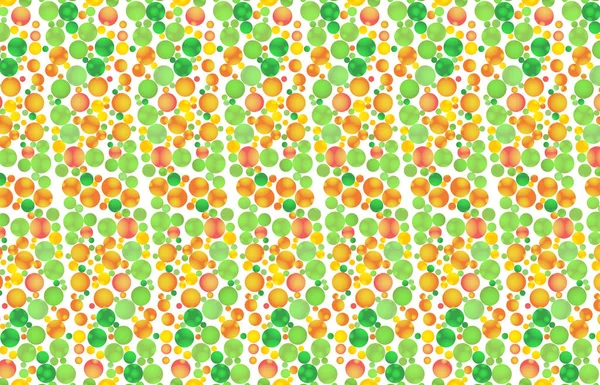 Parlak renkli daireler geometrik arka plan. Meyve soyut desen. Vektör çizim