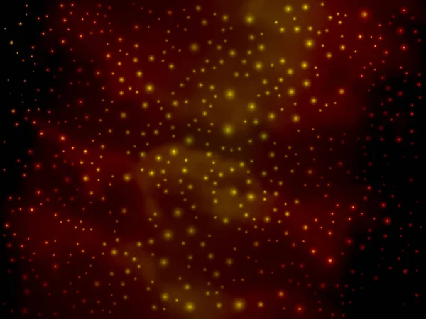 Vector brillante colorido cosmos ilustración. Universo brillante brillante con estrellas parpadeantes — Archivo Imágenes Vectoriales
