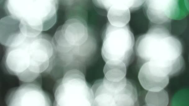 Чарівний Абстрактний Блискучий Фон Срібним Зеленим Боке Прекрасний Динамічний Фон — стокове відео