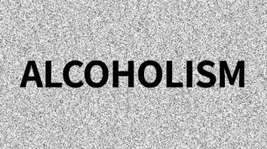 Alkolizm. Gürültülü ekranda tıpla ilgili bir sorun var. Vhs paraziti devrede. Eski animasyon arkaplan, görüntüler