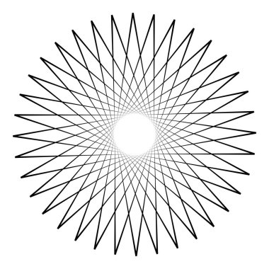 Basit geometrik şekilli soyut 3d arkaplan. Derin bir çizgi. Beyaz mandala elementleri izole edildi. Vektör