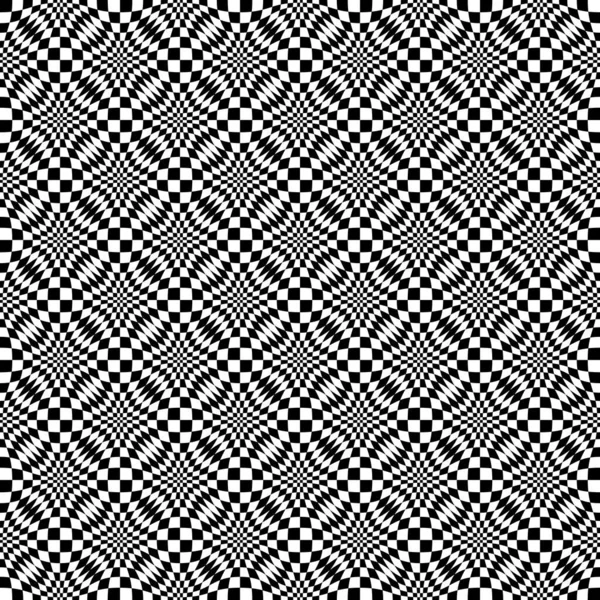 Abstracte Naadloze Geometrische Patroon Met Weven Sieraad Eenvoudige Zwart Wit — Stockvector