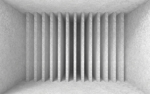 Renderelés Elvont Modern Szürke Függőleges Cement Panelek Sor Fal Háttér — Stock Fotó