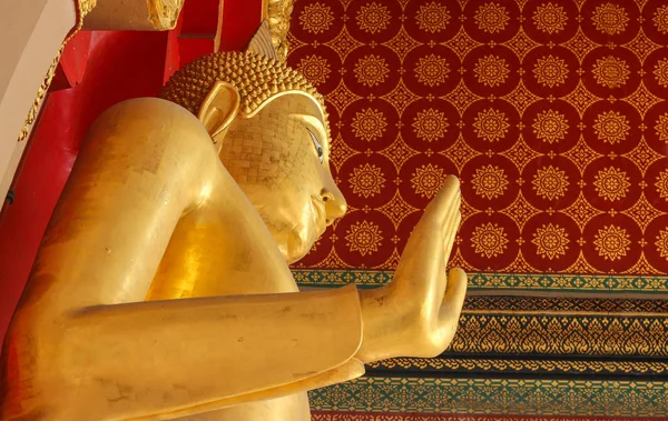 Blick Auf Den Stehenden Buddha Phra Ruang Rojanarit Statue Phra — Stockfoto