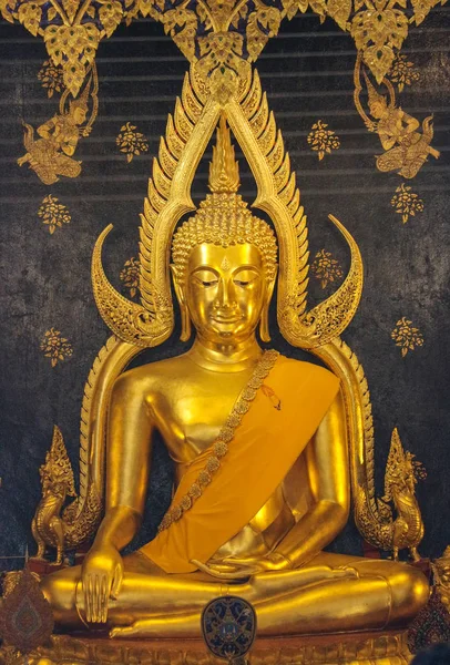 2019 August Phitsanulok Thailand Eine Alte Thailändische Goldene Echte Phra — Stockfoto