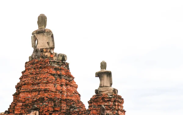 Lieu Destination Touristique Célèbre Ruines Ancienne Statue Bouddha Architecture Wat — Photo