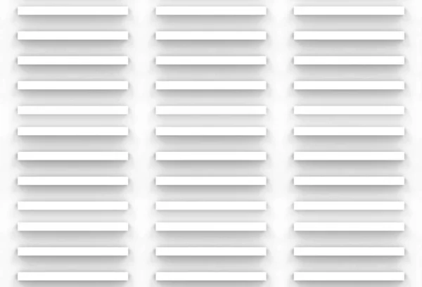 Рендеринг Минимальный Современный Горизонтальный Белый Панель Бар Стеллаж Стены Пола — стоковое фото