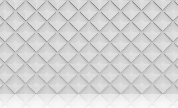 3Dレンダリング ミニマルな現代的な正方形のグリッドパターンセラミックタイルの壁と床の背景 — ストック写真
