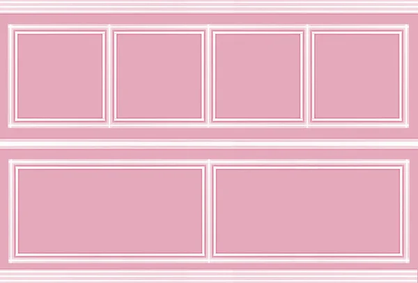 Рендеринг Современный Розовый Квадратный Классический Рисунок Стены Дизайн Фона — стоковое фото