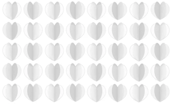 Papier Pliant Coeur Blanc Motif Fond — Photo