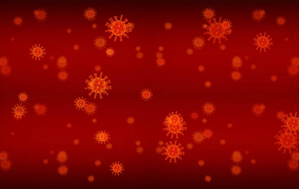렌더링 코로나 바이러스는 배경에 세포를 표시한다 — 스톡 사진