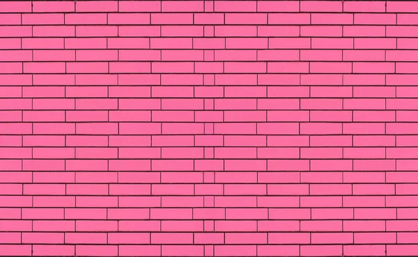 Sweet Pink Color Brick Blocks Wall Texture Background — Stock Photo, Image