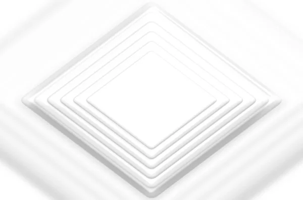 Rendering Molti Strato Bianco Vuoto Piatto Carta Griglia Quadrata Sfondo — Foto Stock