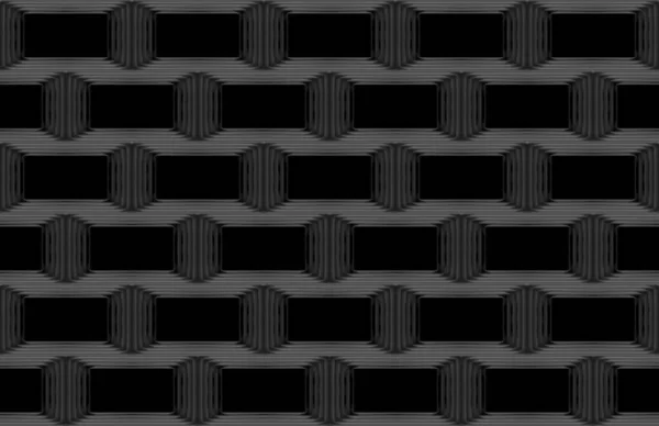 Απόδοση Απρόσκοπτη Σύγχρονη Σκούρο Ορθογώνιο Τούβλο Μπλοκ Στοίβα Τοίχο Σχεδιασμό — Φωτογραφία Αρχείου
