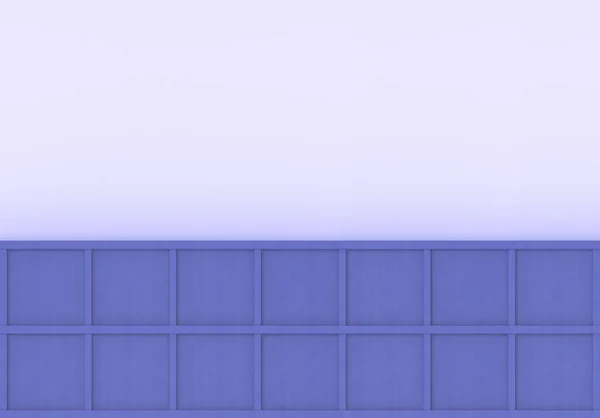 3Dレンダリング 光の壁の背景に現代的な最小限の青紫色の木製の正方形の箱パターン — ストック写真