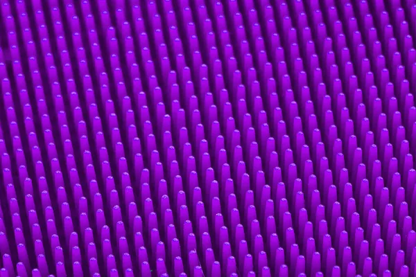 Violeta silicone massagem escova superfície textura close-up para fundo — Fotografia de Stock