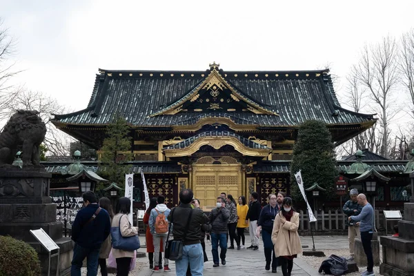Tokyo Japan March 2019 Вид Храм Уено Тошогу Парку Уено — стокове фото