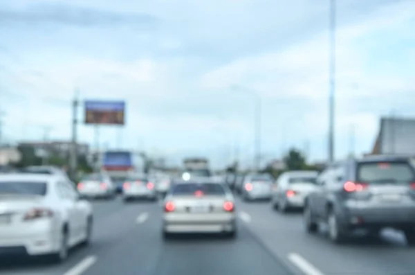 Blur Background Car Traffic Road — Stock Photo, Image
