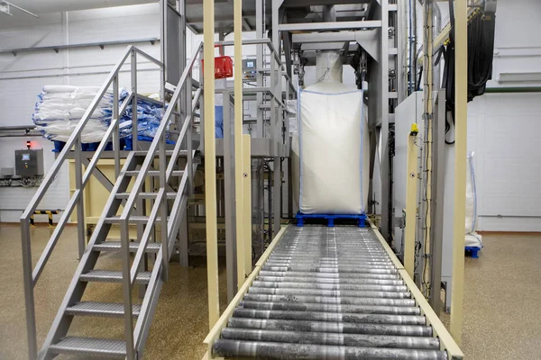 milk powder processing plant inside view of the equipment