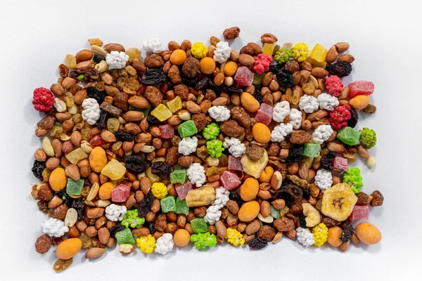 Mixture Nuts Dried Fruit — Stock Photo, Image