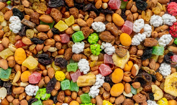 Mixture Nuts Dried Fruit — Stock Photo, Image