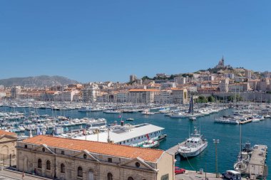 Eski limanın genel manzarası, Marsilya, Fransa