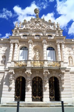 Yuvası Linderhof Ettal, Bavyera Almanya'da Graswangtal Barok bir kalede olduğunu