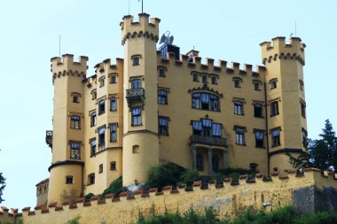 1836 yılında Schwangau bij Fssen Köyü Hohenschwangau, Alman Bavyera devlet içinde gelen yuvası Hohenschwangau