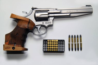Smith ve Wesson springfield küçük kalibreli silahla ortopedik kolu ve mühimmat