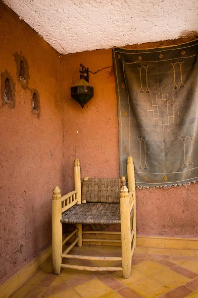 La terrazza panoramica tipica casa marocchina . — Foto Stock