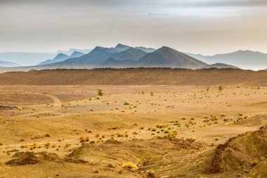 Güney Fas tipik peyzaj.